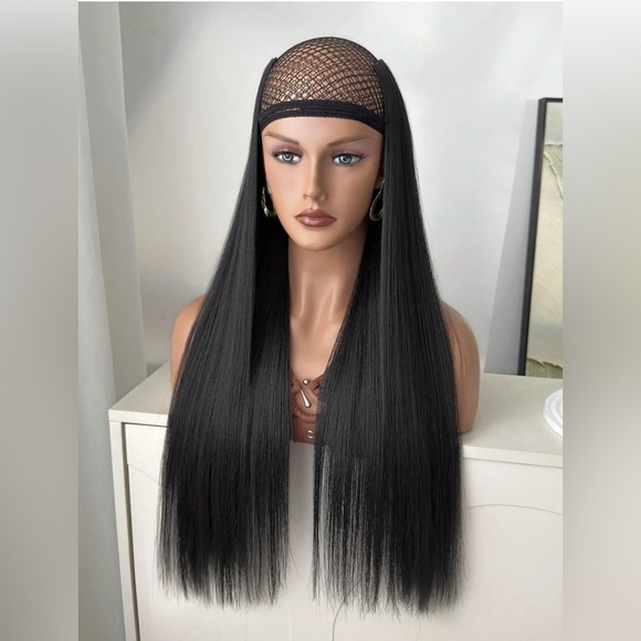 22 Inch Clip in Long Black Thick straight Hair Extensions - Picture 10 of 10